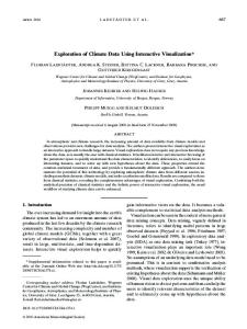 Exploration of Climate Data Using Interactive Visualization*