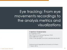 Eye tracking: From eye movements recordings to the ...