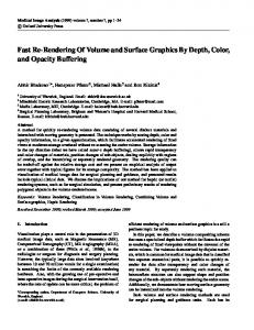 Fast Re-Rendering Of Volume and Surface ... - Semantic Scholar