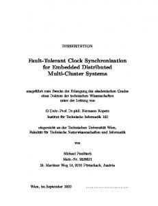Fault-Tolerant Clock Synchronization for ... - Semantic Scholar