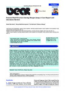 Femoral Shaft Fracture during Bungee Jump: A Case Report and