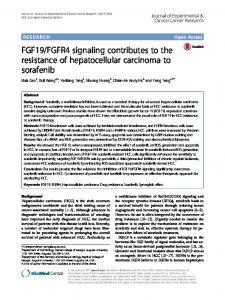 FGF19/FGFR4 signaling contributes to the ... - Semantic Scholar