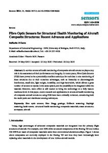 Fibre Optic Sensors for Structural Health Monitoring of Aircraft - MDPI