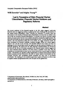 Financial Market Liberalization, Financial Market ... - The AUGUR Project