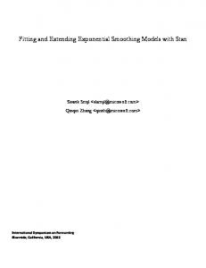 Fitting and Extending Exponential Smoothing Models with Stan