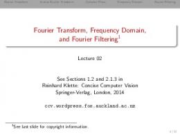 Fourier Transform, Frequency Domain, and Fourier ...