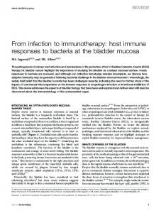 From infection to immunotherapy: host immune responses to ... - Nature
