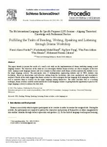 Fulfilling the Tasks of Reading, Writing, Speaking and