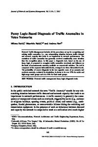 Fuzzy Logic-Based Diagnosis of Traffic Anomalies in ... - Springer Link