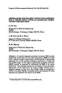 GENERALIZED EQUIVALENT CONDUCTOR METHOD FOR A ...