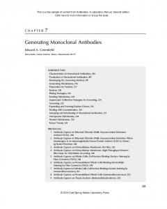 Generating Monoclonal Antibodies - CSHL Press