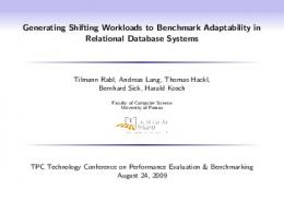 Generating Shifting Workloads to Benchmark ... - Semantic Scholar