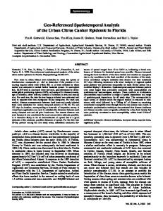 Geo-Referenced Spatiotemporal Analysis of the Urban ... - naldc - USDA