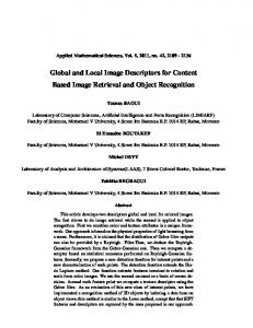 Global and local image descriptors for content based image retrieval