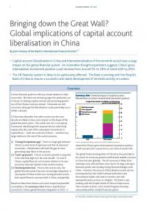 Global implications of capital account liberalisation ... - Bank of England