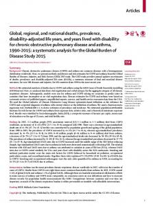 Global, regional, and national deaths, prevalence ... - The Lancet