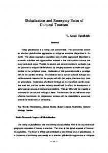Globalization and Emerging Roles of Cultural Tourism