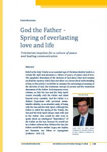 God the Father - Spring of everlasting love and life - International ...