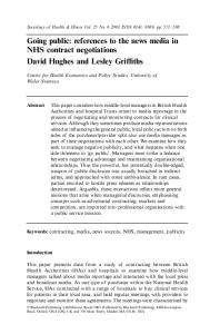 Going public - Wiley Online Library