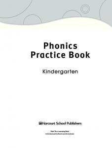 Grade K Phonics Practice Book - Think Central