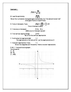 Graphing Rational Functions Part 2