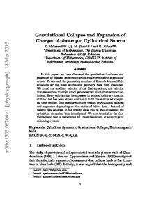 Gravitational Collapse and Expansion of Charged Anisotropic ...