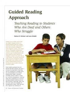 Guided Reading Approach: Teaching Reading to
