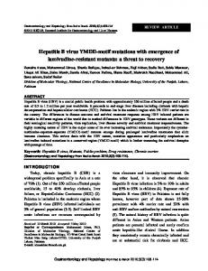 Hepatitis B virus YMDD-motif mutations with emergence of lamivudine ...