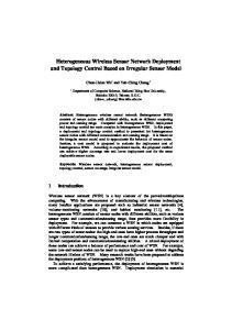 Heterogeneous Wireless Sensor Network Deployment ... - CiteSeerX