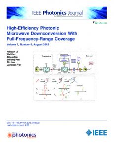 High-Efficiency Photonic Microwave Downconversion ... - IEEE Xplore