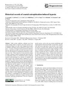 Historical records of coastal eutrophication-induced ... - Biogeosciences