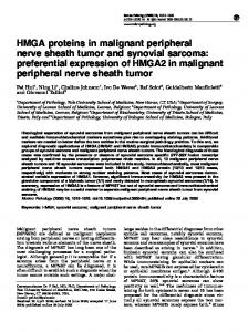 HMGA proteins in malignant peripheral nerve sheath tumor ... - Nature