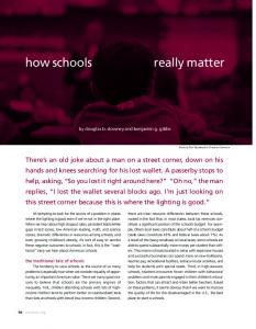 how schools really matter