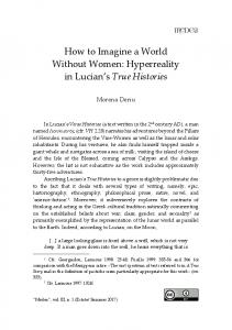 How to Imagine a World Without Women ... - UniCA Open Journals