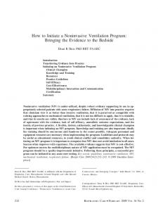 How to Initiate a Noninvasive Ventilation Program ... - Semantic Scholar