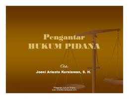 Hukum Pidana - Joeni Arianto Kurniawan