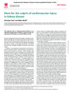 Hunt for the culprit of cardiovascular injury in kidney