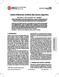 Hybrid Differential Artificial Bee Colony Algorithm - Ajith Abraham