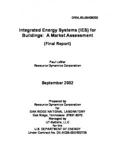 (IES) for Buildings - CHP Association