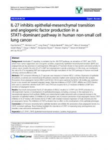 IL-27 inhibits epithelial-mesenchymal transition and ...www.researchgate.net › publication › fulltext › IL-27-inhi