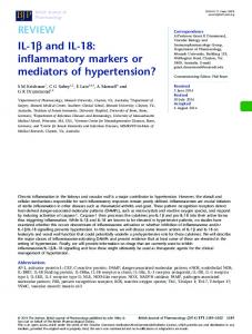 IL1 and IL18: inflammatory markers or mediators of ... - Semantic Scholar