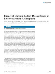 Impact of Chronic Kidney Disease Stage on Lower-extremity ... - Healio