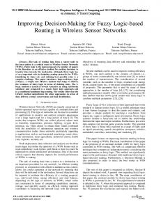 Improving Decision-Making for Fuzzy Logic-Based Routing in Wireless ...