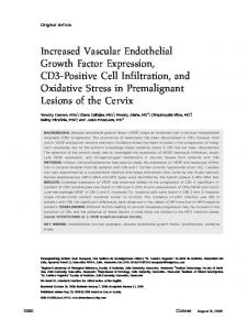 Increased vascular endothelial growth factor