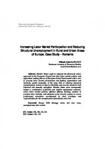 Increasing Labor Market Participation and ... - RePEc plagiarism