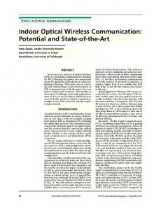 Indoor Optical Wireless Communication - CiteSeerX
