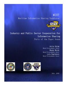 Industry and Public Sector Cooperation for Information Sharinghttps://www.researchgate.net/.../publication/...Public.../Industry-and-Public-Sector-Coop...