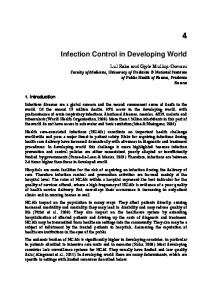 Infection Control in Developing World