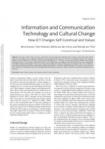 Information and Communication Technology and ... - APA PsycNET