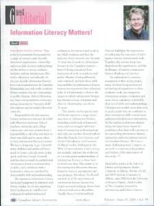 Information Literacy Matters!